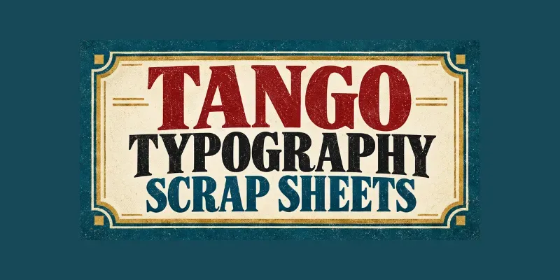 Tango Typography Sheets generated by undefined