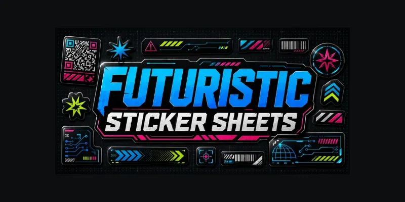 Futuristic Sticker Sheets generated by undefined