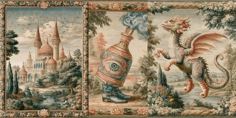 Vintage Turkish Textile Wall Art generated by undefined