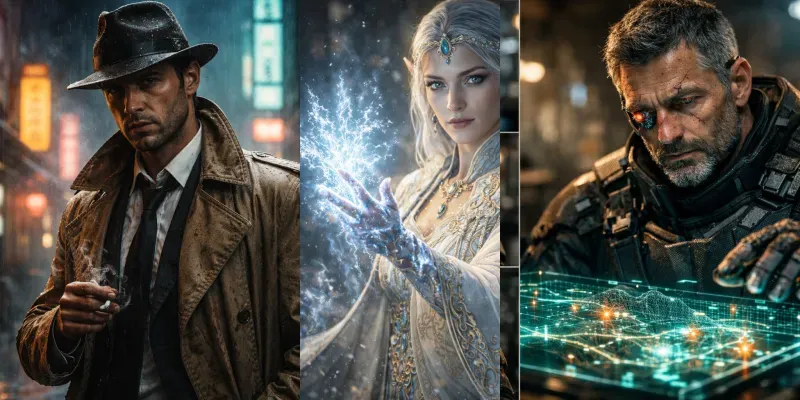 Cinematic Character Photos generated by undefined