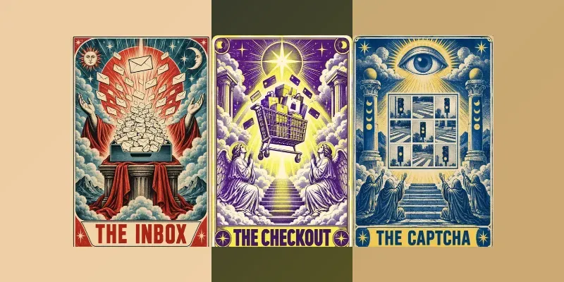 Halftone Tarot Poster Art