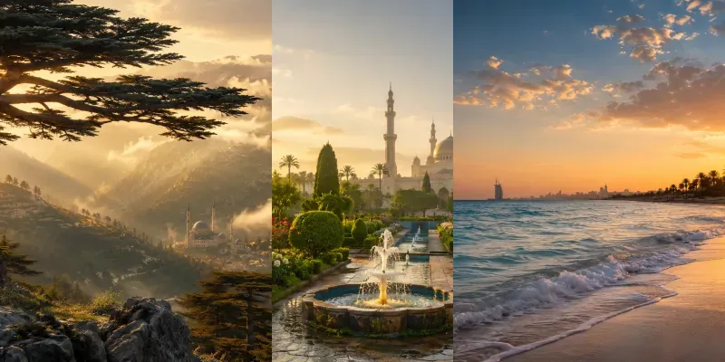 Serene Islamic Nature Scenes generated by undefined