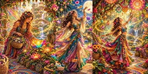 Mystical Rainbow Gardens generated by chatgpt-image
