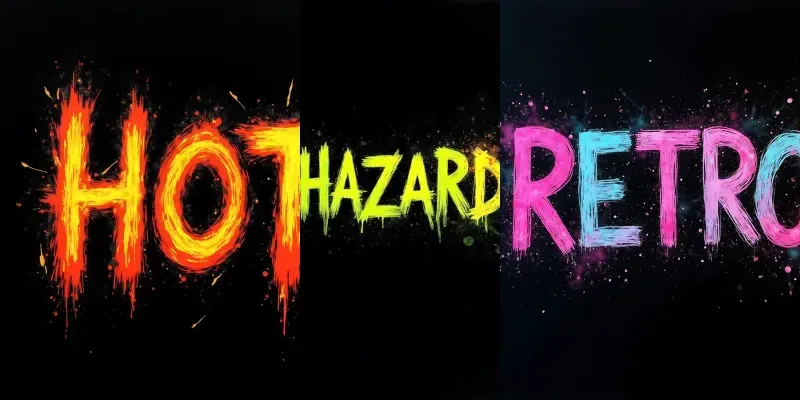 Gritty Neon Sketch Typography Generator generated by undefined