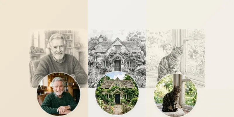 Photos To Realistic Pencil Sketches generated by undefined