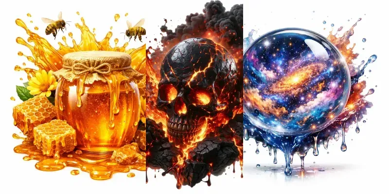 Fantasy Splash Fusion Illustrations generated by undefined