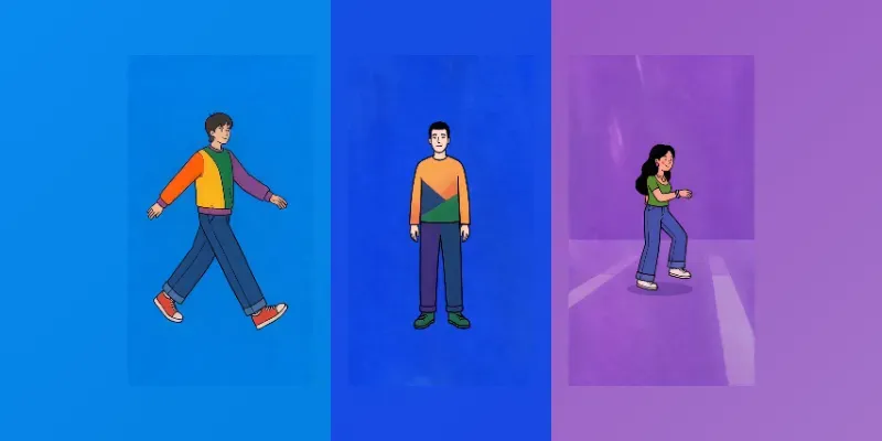 Minimalist Dance Walk Animations generated by undefined