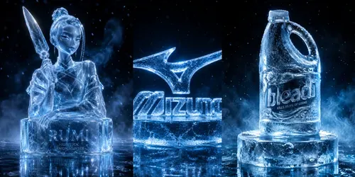 Ultraphotorealistic Ice Sculptures 3D generated by chatgpt-image
