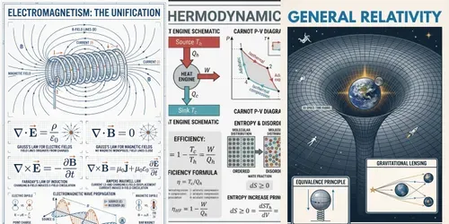 Physics Science Infographic Posters generated by chatgpt-image