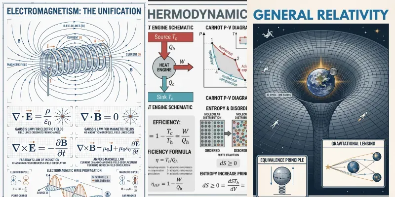 Physics Science Infographic Posters generated by undefined