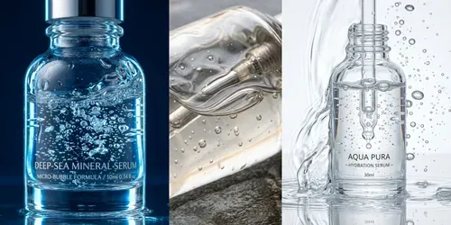 Oceanic Hydration Skincare Macros generated by gemini-image