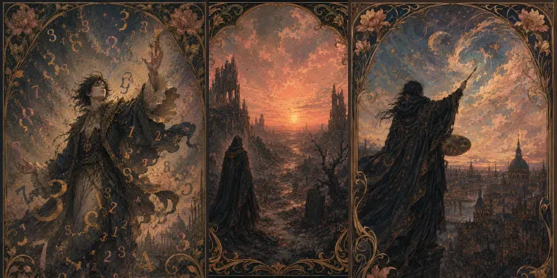 Vintage French Fantasy Posters generated by undefined