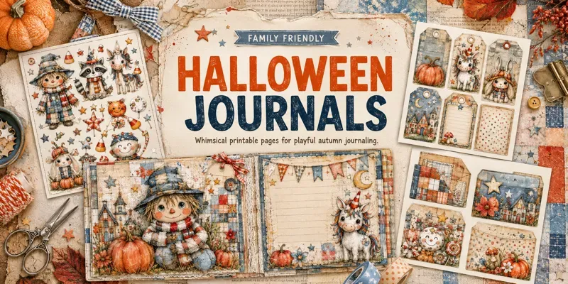 Family Friendly Halloween Junk Journals generated by undefined
