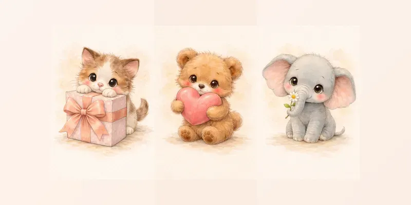 Storybook Whimsical Animal Portraits generated by undefined