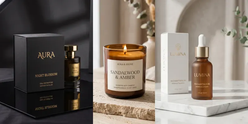 Luxury Packaging Mockup Photography generated by undefined