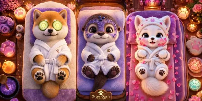 Cute Cozy Animal Spa Retreat Generator generated by undefined