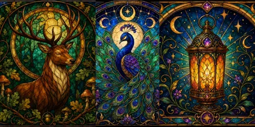 Stained Glass Fantasies generated by chatgpt-image