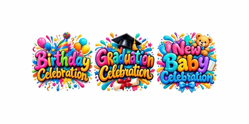 Bold Celebration Splash Art