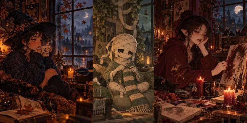 Haunted Lofi Chill Portraits