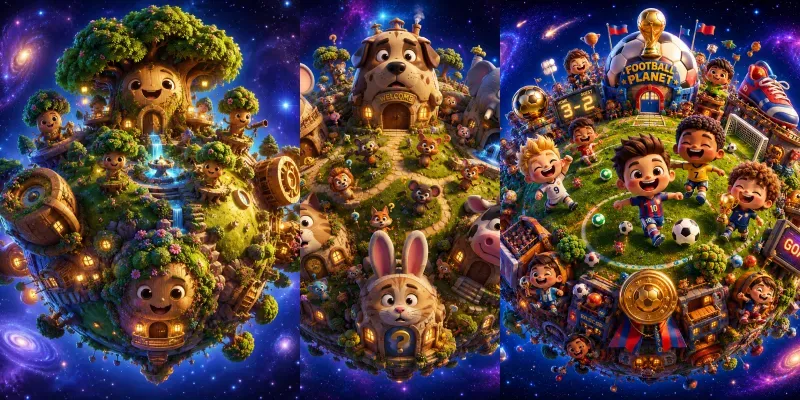 Cute Living Planets generated by undefined