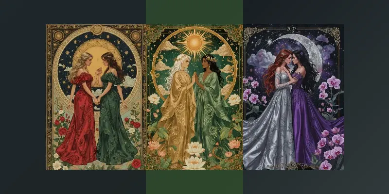 Ornate Celestial Fantasy Maidens