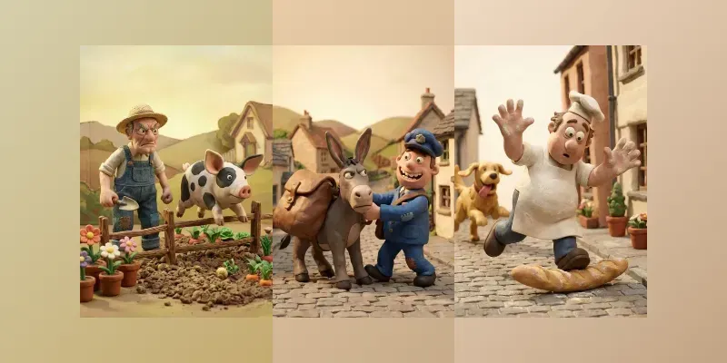 Charming 3D Claymation Style generated by undefined
