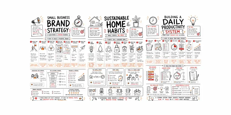Whiteboard Sketchnote Infographics generated by undefined