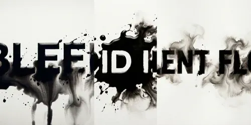 Ink Bleed Artistic Logo Generator generated by gemini-image