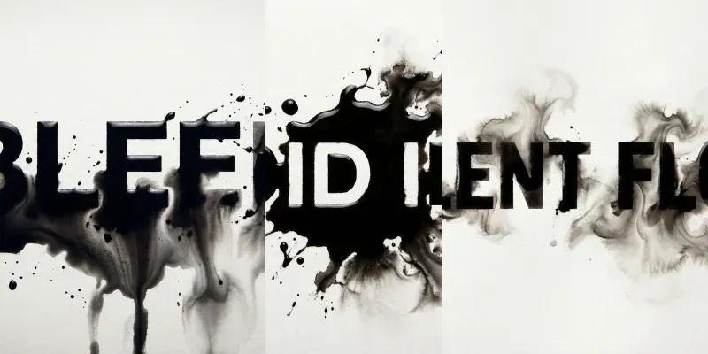Ink Bleed Artistic Logo Generator generated by undefined
