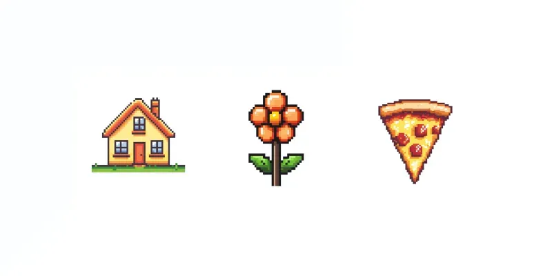 8bit Pixel Art Icons Retro Games generated by undefined