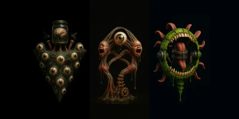 Strange Mechanical Shaped Anatomy Photos generated by undefined