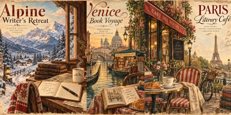 Whimsical Vintage Storybook Travels generated by undefined