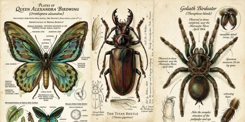 Vintage Biological Study Print Assets generated by undefined