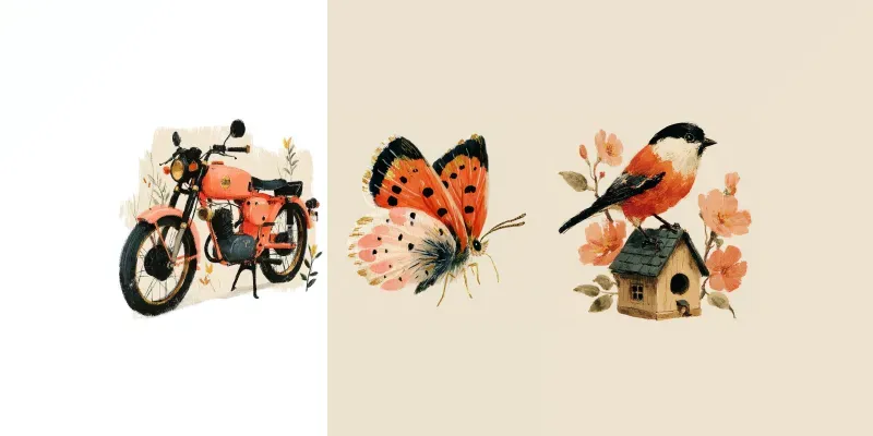 Watercolor Cozy Folk Storybook Art generated by undefined