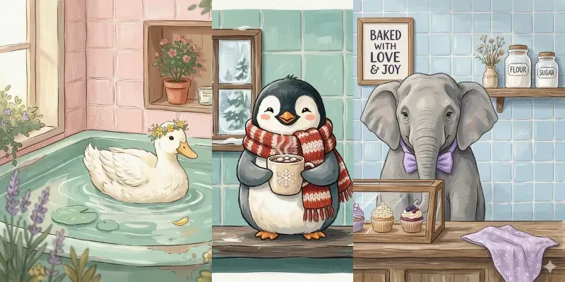 Pastel Textured Animal Art generated by undefined