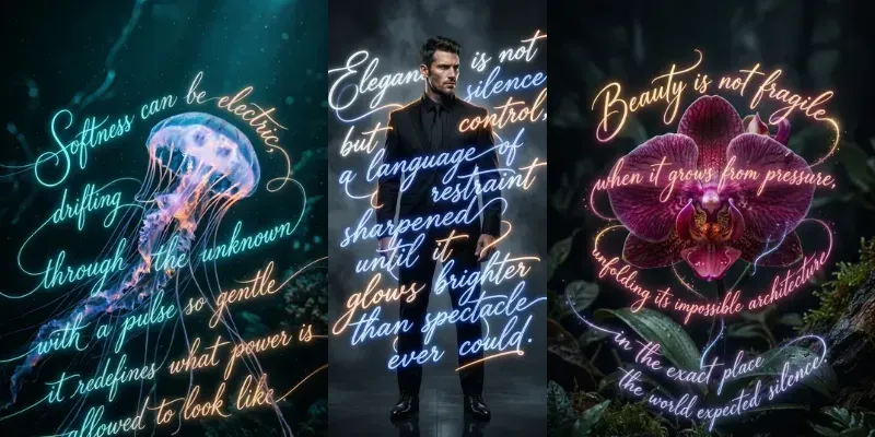 Luminous Text Web Poster Art generated by undefined
