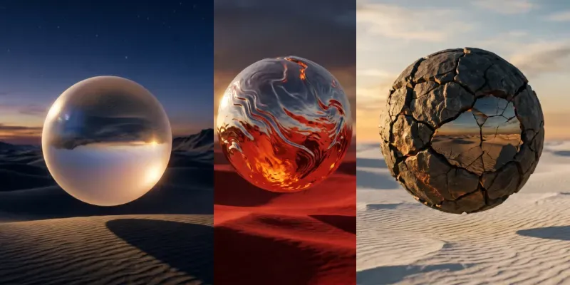 Luxury Minimalist Desert Wall Art Pods generated by undefined