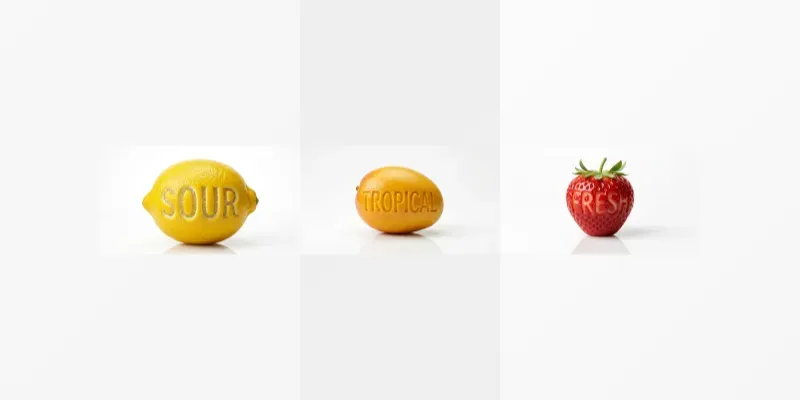 Carved Fruit Logo Photography Mockups generated by undefined