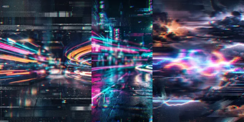 Glitch Abstract Textures generated by undefined