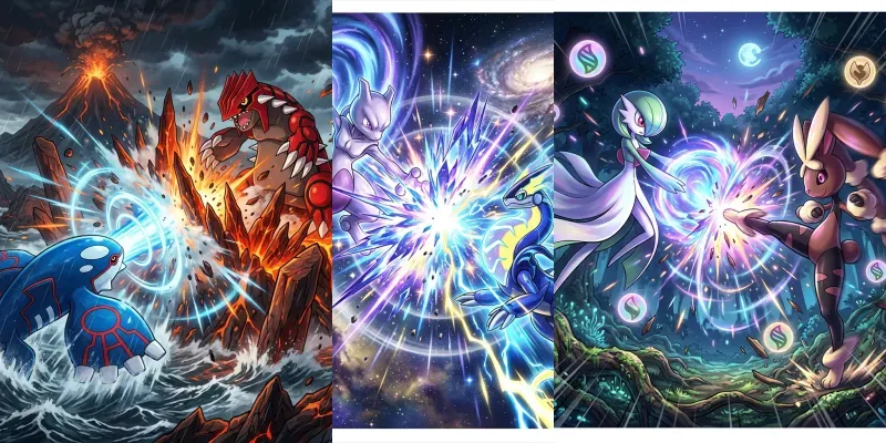 Pokémon Epic Battle Scene Generator generated by undefined