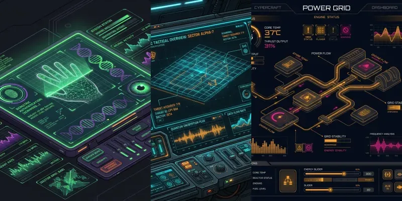 Scifi Holographic Hud Ui Assets generated by undefined