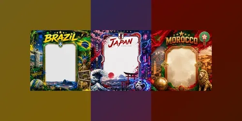 Global Football Nation Fan Frames generated by chatgpt-image