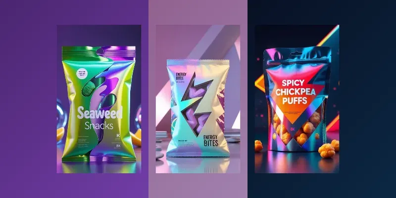 Snacks Futuristic Fun Packaging Products generated by undefined