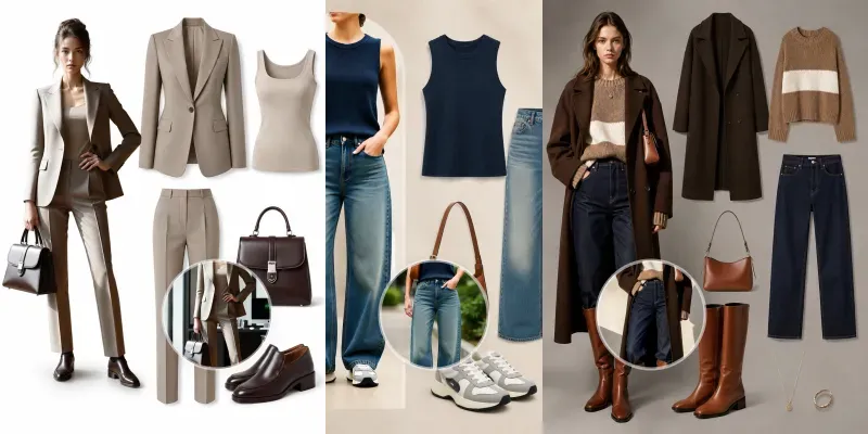 Fashion Outfit Decomposition Collages generated by undefined