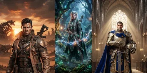 Epic Game Characters generated by gemini-image