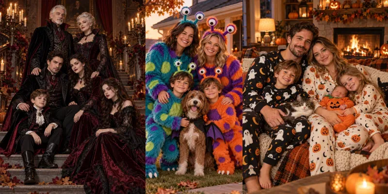 Halloween Family Portrait Photos