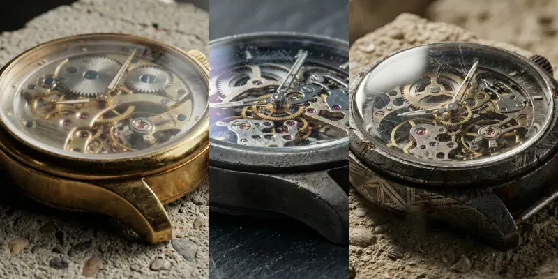 Hyperrealistic Gold Watch Macros generated by undefined