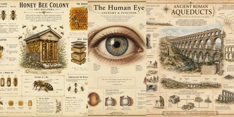 Vintage Scientific Infographics generated by undefined