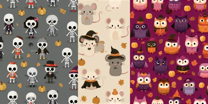 Halloween Seamless Pattern Generator generated by undefined