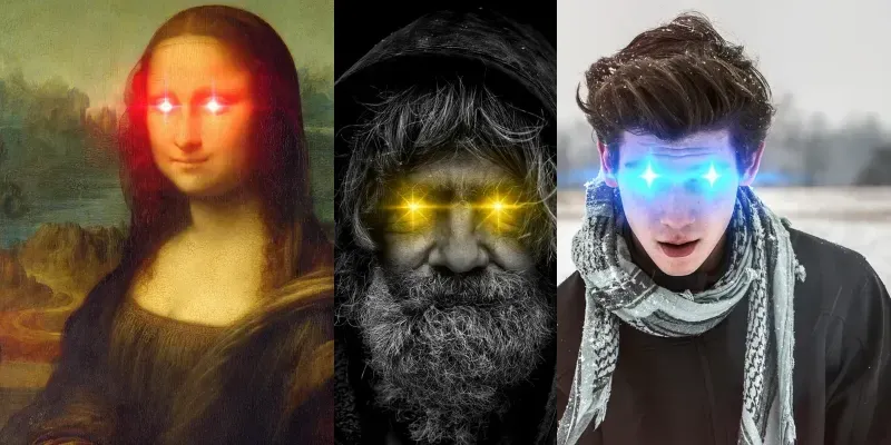 Bitcoin Laser Eyes generated by undefined